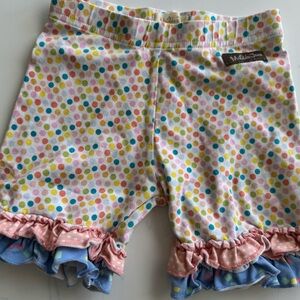 Matilda Jane Multicolor Polka Dot Ruffle Shorts